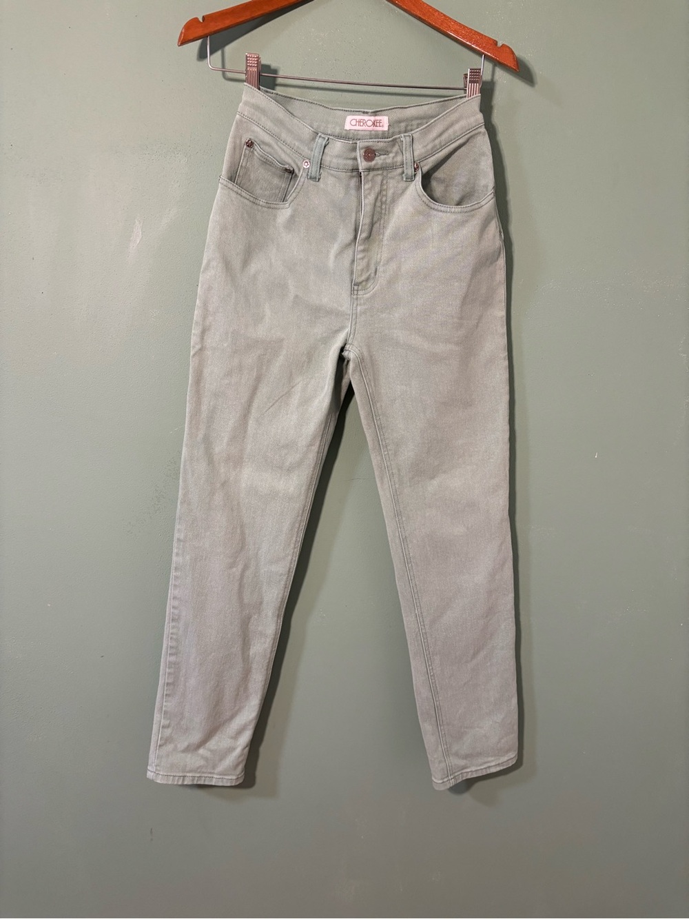 Vintage 1980’s Cherokee High-Waist Woman’s Jeans in Aqua
